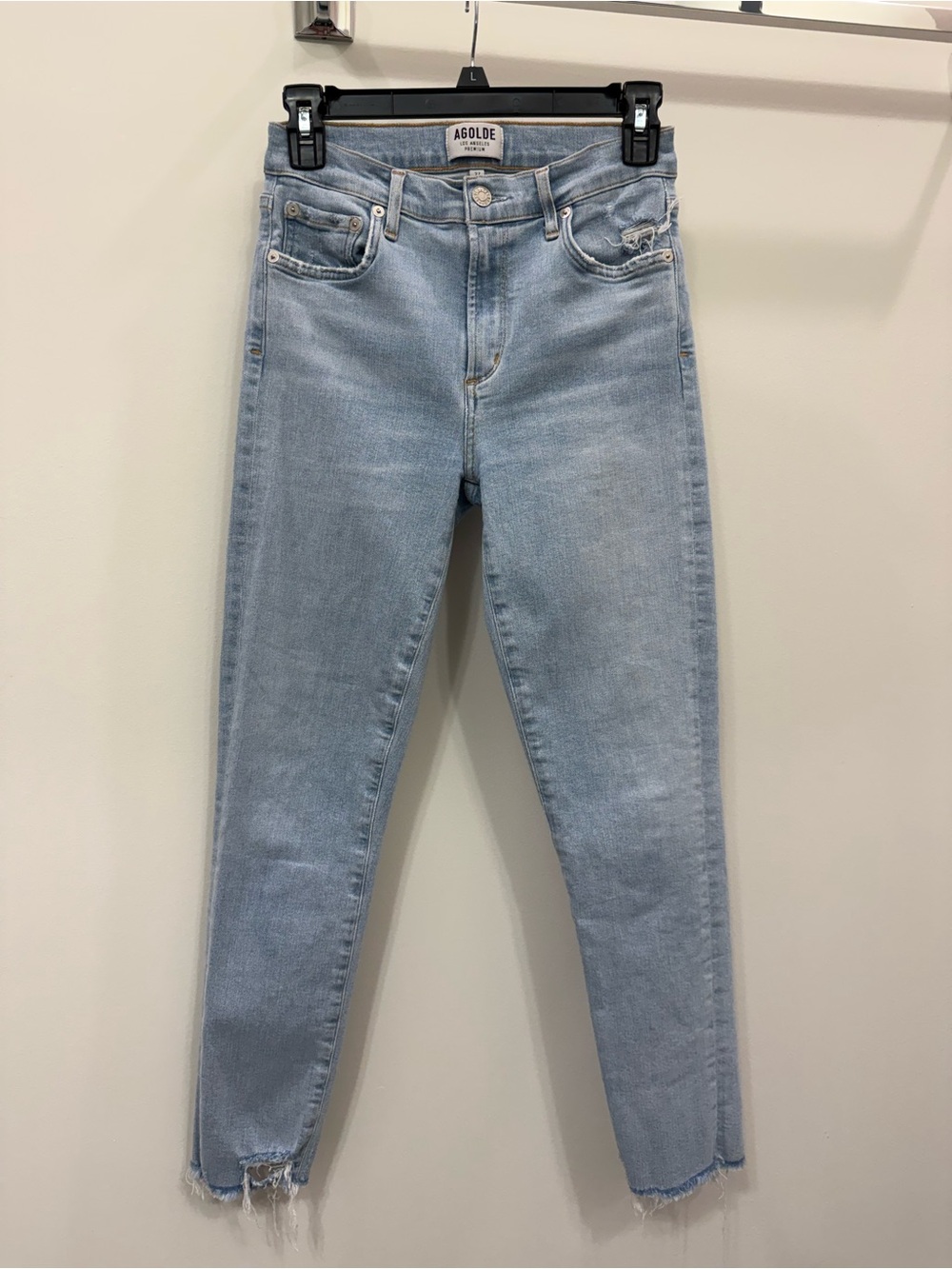 AGOLDE High Rise Skinny Crop Jeans